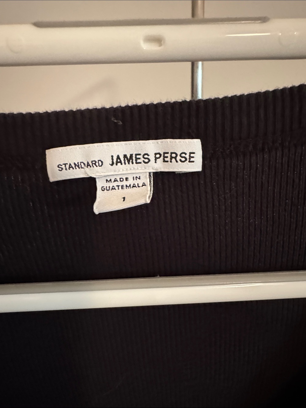 James Perse Black Ribbed Long-Sleeve Button-Front V-Neck Top - Picture 2 of 6